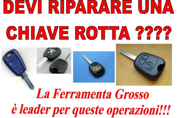 riparare la vostra chiave …oggi è possibile le nostre riparazioni sulla vostra chiave vi eviteranno la sua costosa sostituzione.